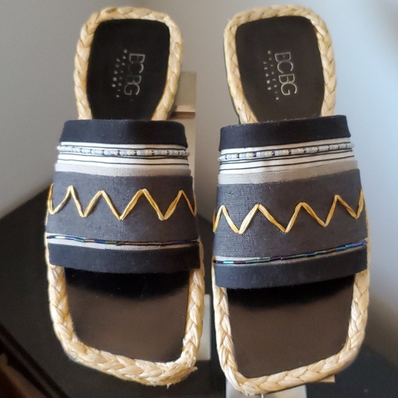 BCBG MaxAzria Beaded Slides - Picture 2 of 8